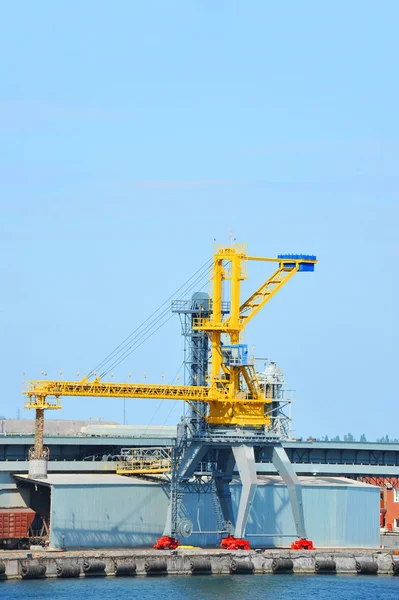 Port cargo crane — Stock Photo, Image