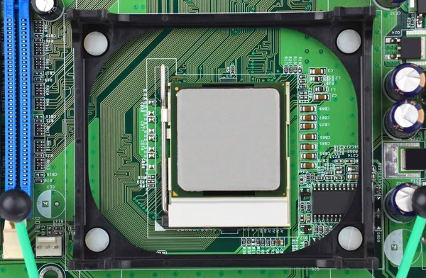 Płyty głównej komputera, gniazdo procesora — Zdjęcie stockowe