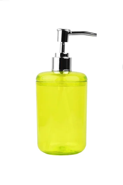 Green soap dispenser — Stock Photo, Image