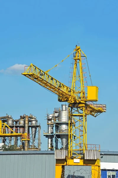 Crane and separating chimney — Stock Photo, Image