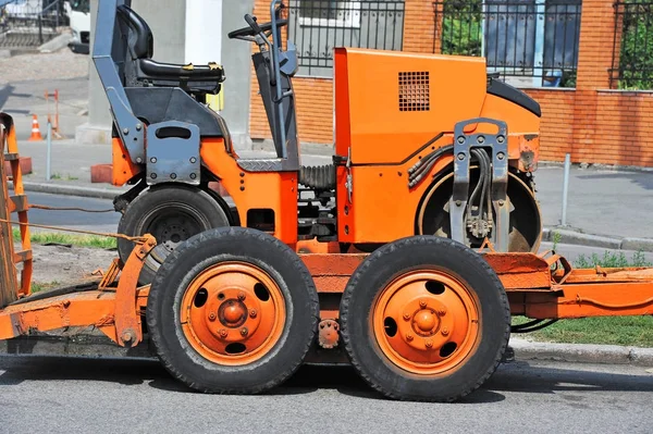 Máquina de reparación de carreteras — Foto de Stock