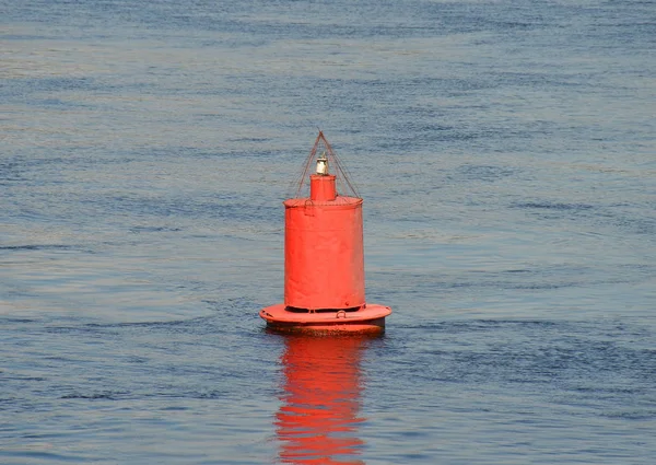 Buoy on river — Stock Photo, Image