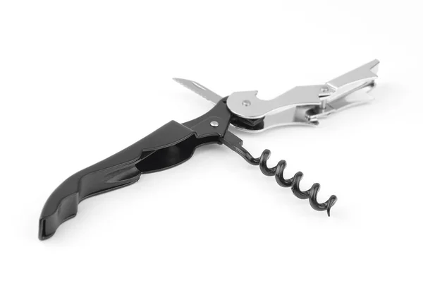 Corkscrew on white — Stock Photo, Image