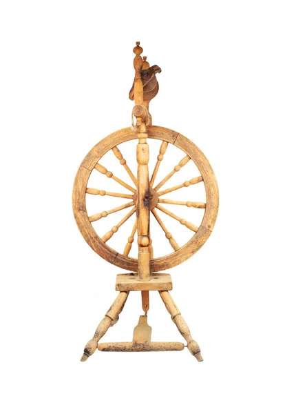 Деревянное вращающееся колесо — стоковое фото