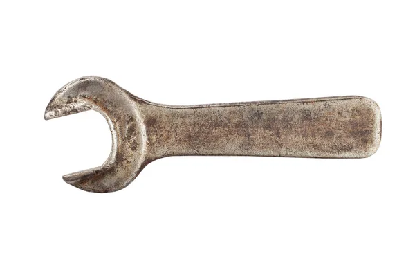 Старий іржавий гайкового ключа — стокове фото