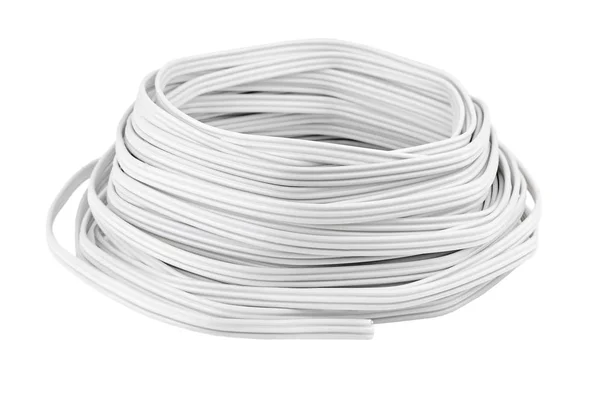 Cable eléctrico en blanco — Foto de Stock