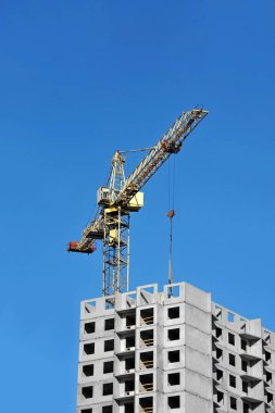 Vinç ve highrise şantiye