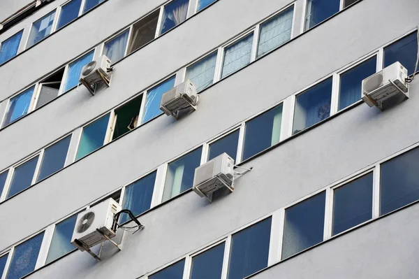 Air conditioner system on wall — Stock Photo, Image