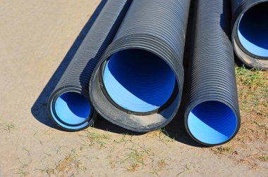 yığılmış pvc boru