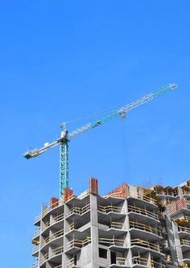 Vinç ve highrise şantiye