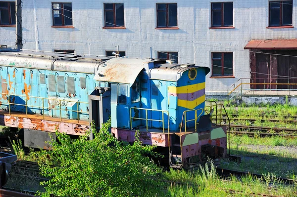 Vintage Dizel lokomotif — Stok fotoğraf