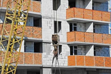 Vinç ve highrise şantiye