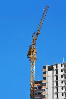 Vinç ve highrise şantiye