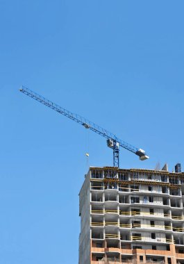 Vinç ve highrise şantiye