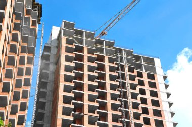 Vinç ve highrise şantiye