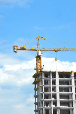 Vinç ve highrise şantiye