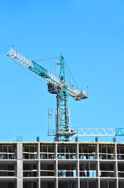 Vinç ve highrise şantiye