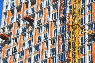 Vinç ve highrise şantiye