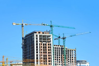 Vinç ve highrise şantiye