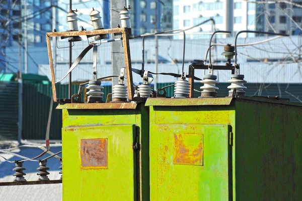 AC substation high voltage — Stock Photo, Image