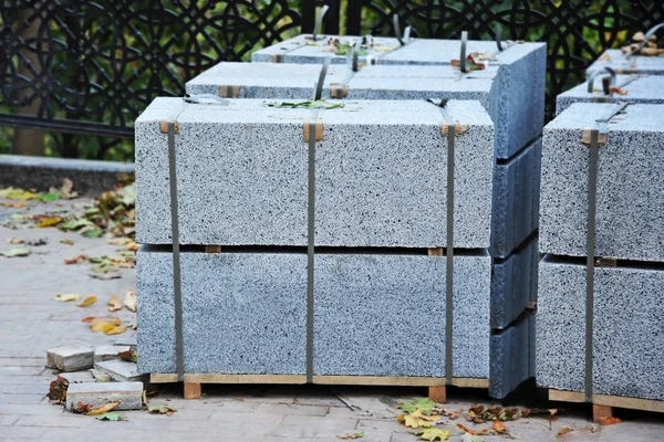 Stack of border stone — Stock Photo, Image