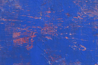 Mavi ve kırmızı renkler çizikler arka plan sanat soyut. 