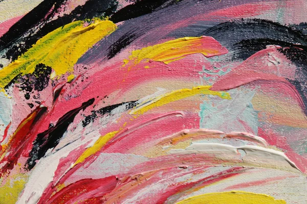 Bahar Şenliği. Çok renkli doku resim. Soyut sanat arka plan. Tual üzerine akrilik. Boya kaba darbeleri.