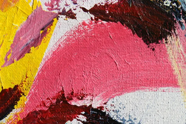 Bahar Şenliği. Çok renkli doku resim. Soyut sanat arka plan. Tual üzerine akrilik. Boya kaba darbeleri.