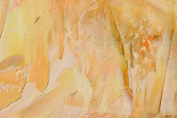暖かい色の抽象芸術の背景。キャンバスに油彩。ラフ ・ アンド ・ ペイントの筆を表現. — ストック写真