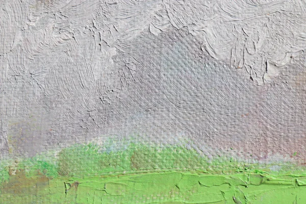 Cor verde e cinza fundo arte abstrata. Óleo sobre tela. Pinceladas ásperas e expressas de tinta . — Fotografia de Stock