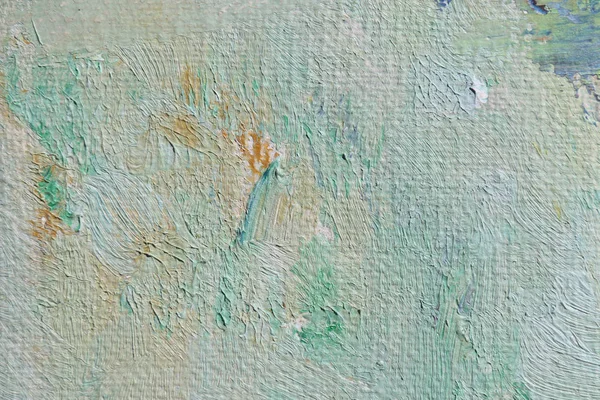 Green color abstract art background. Oil on canvas. Rough and express brushstrokes of paint. — Stock Photo, Image