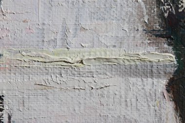 Yağlı boya doku. Soyut sanat arka plan. Keten üzerine yağlıboya. Kaba yünlü kumaş dokusu. Boya darbeleri.