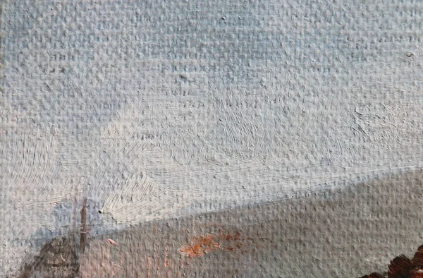 Λαδομπογιά υφή. Αφηρημένη τέχνη φόντο. Ελαιογραφία σε λινό. Χοντρό μάλλινο ύφασμα υφή. Πινελιές του χρώματος. — Φωτογραφία Αρχείου