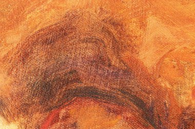 Soyut sanat arka plan. Tuval üzerine yağlıboya. Sıcak renkler. Yumuşak darbeleri boya. Modern sanat. Çağdaş Sanat.