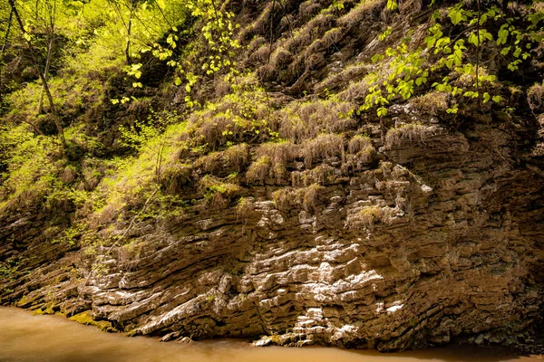 Rocky cliff above water — Stock Image Rocky cliff above water Stock Image