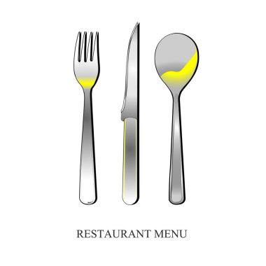 vektör çatal bıçak seti.