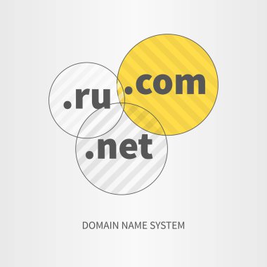 Etki alanı adı Hizmetleri web logosu ve simge