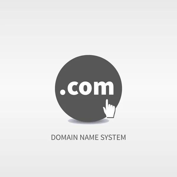 Diensten van de domeinnaam web logo, pictogram, knop. — Stockvector