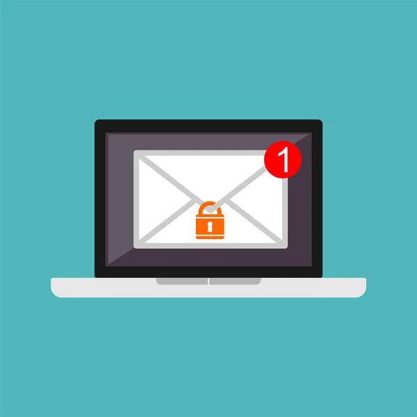 Autoridad de correo electrónico. Protección por correo electrónico. Seguridad del correo electrónico . — Vector de stock