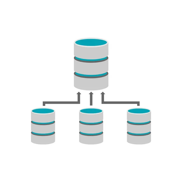 Säkerhetskopian av databasen. Databashantering. — Stock vektor