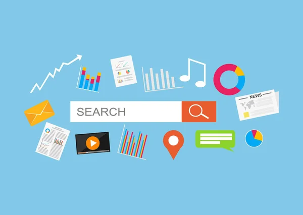İçeriği internet arama. Arama motoru optimizasyonu ve web analytics öğeleri. 