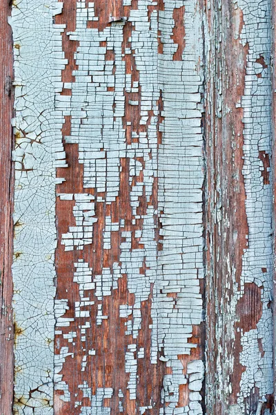 Texture of old painted in blue wood — Stock Photo, Image