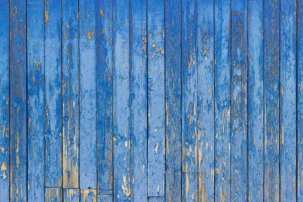 Oude houten achtergrond met shabby blauwe verf — Stockfoto