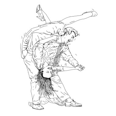  Bughi bughi dansı yapan dansçılar