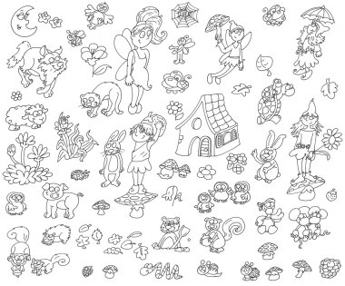 Traktör rengine elfler simgeleri çizmek