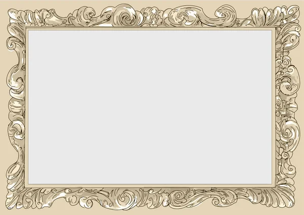 Frames, paintings, art, baroque, designed, fake frame, faded, distressed, spatula, for photos, and drawings, framed — Stock Photo, Image