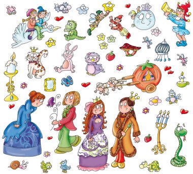 adesivi di elfi r regina, principe, principessa cavallo alato, animali fatati