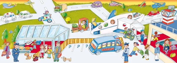 Adioporto, paesaggio senaryosu, e desivi animali e persone, adesivi per giocare