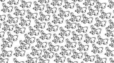 Evrak ya da tekrarlayan motif desen de güzel afiş, tavşan için tasarlanmış olan bezler,