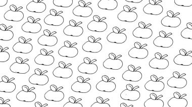Apple.Papers veya tekrarlayan motif desen de güzel afiş için tasarlanmış olan bezler